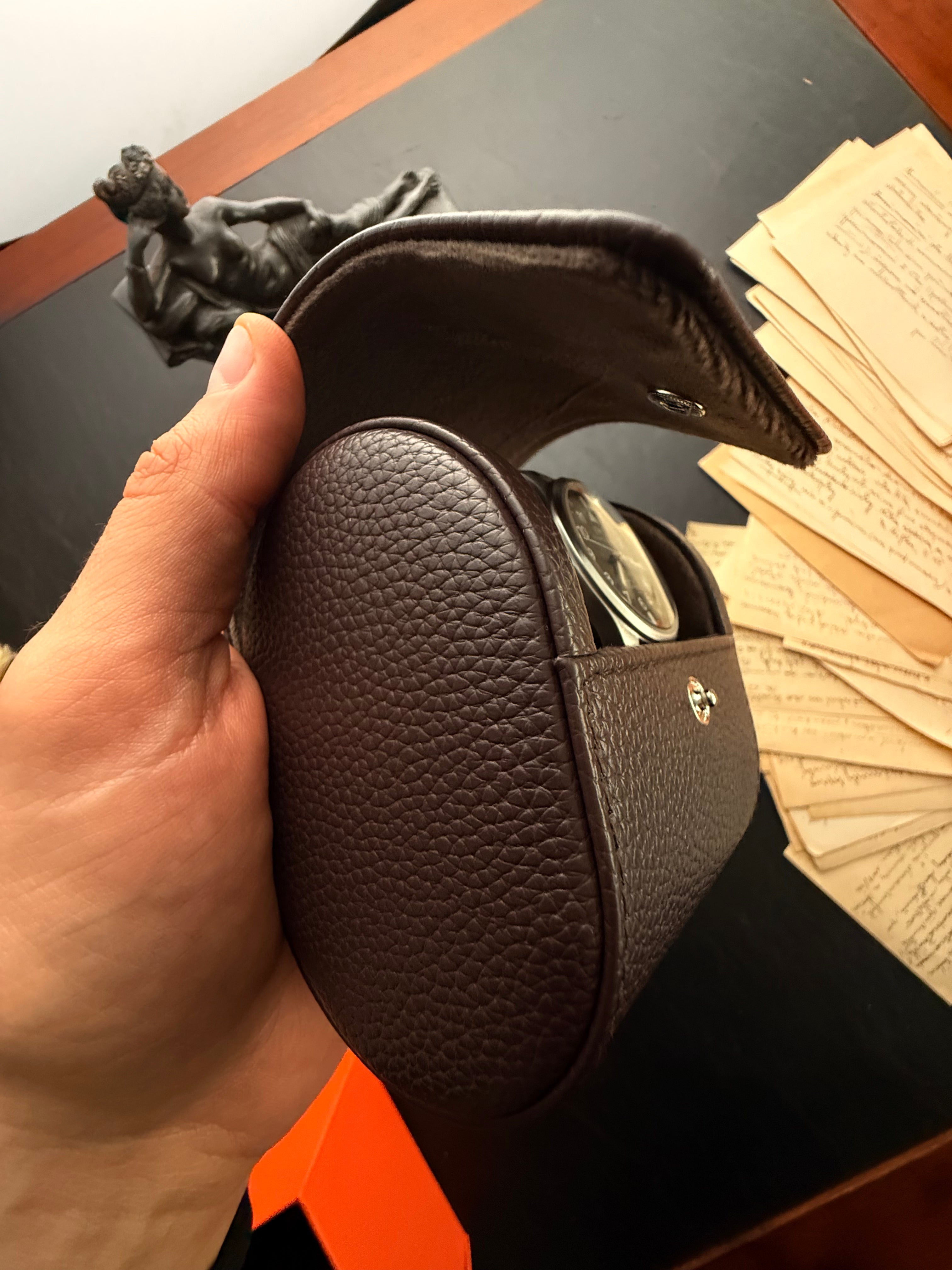 Italian Leather Watch Case — The Classic Traveler
