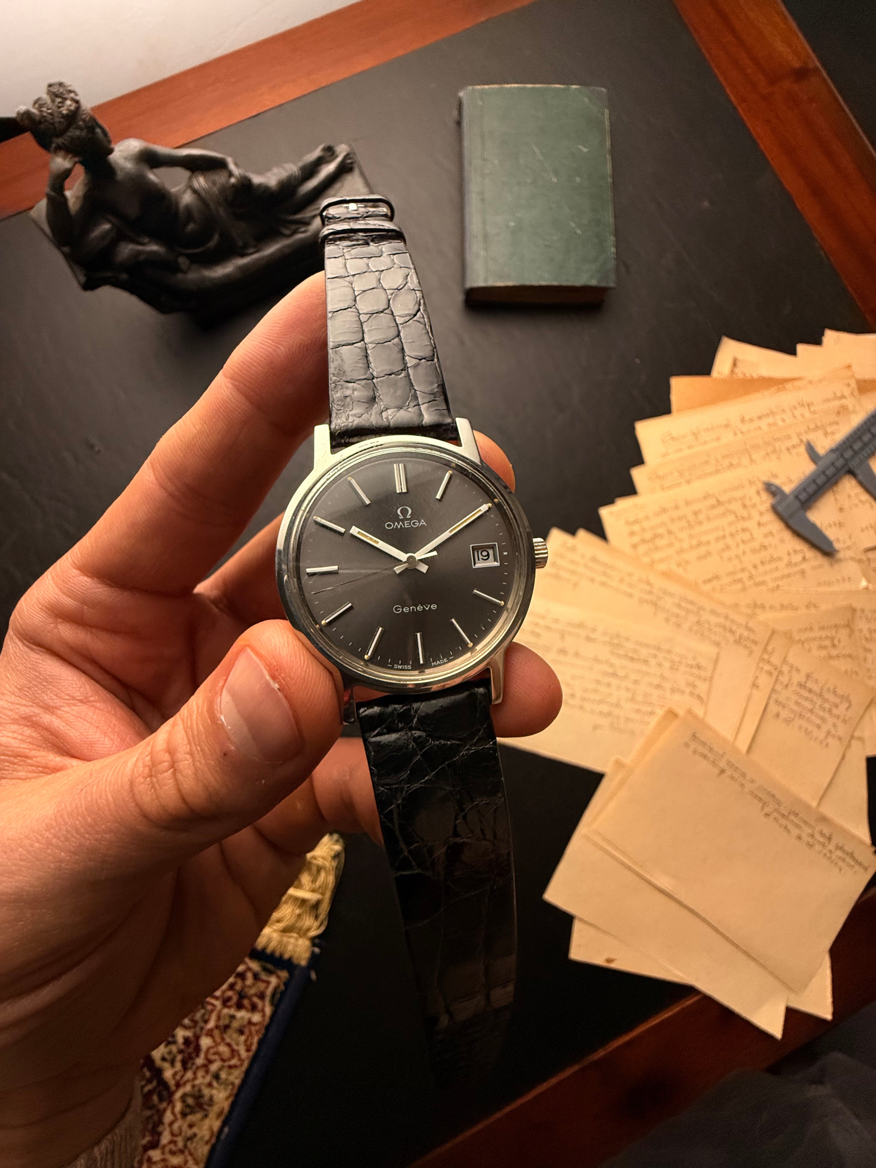 Omega Genève — Steel Graphite Elegance