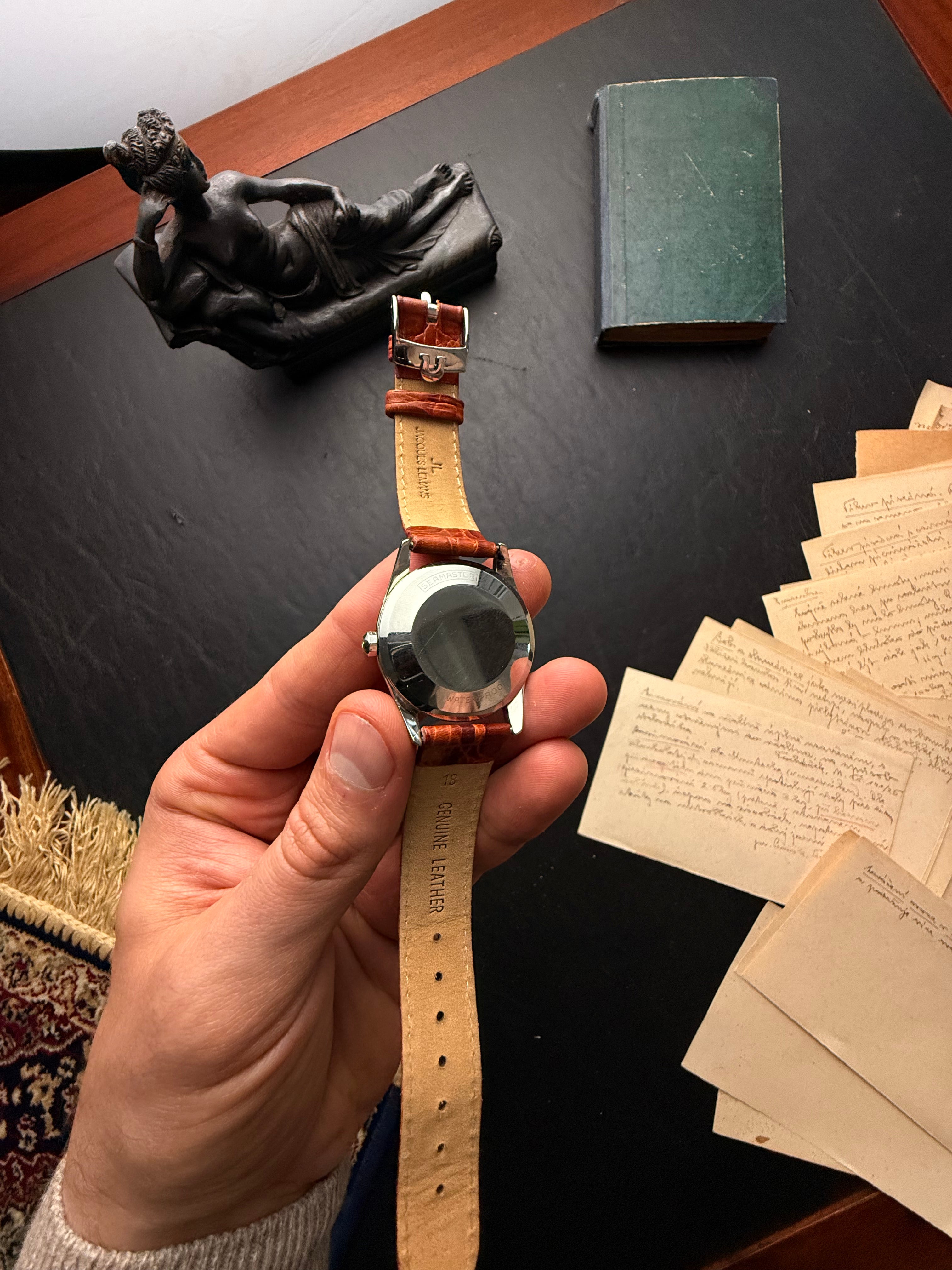 Omega Seamaster Automatic — "Silver & Saffron"