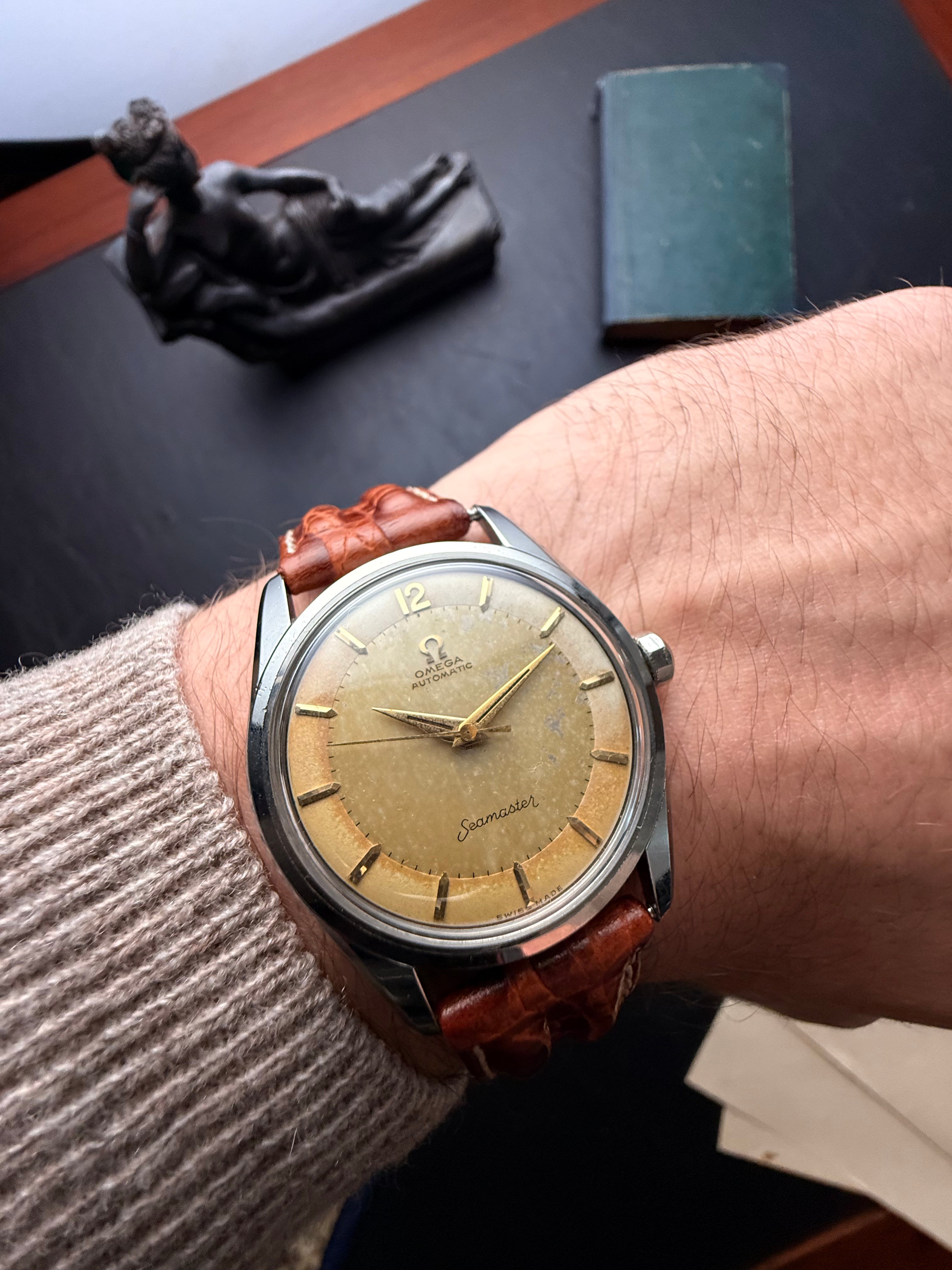 Omega Seamaster Automatic — "Silver & Saffron"