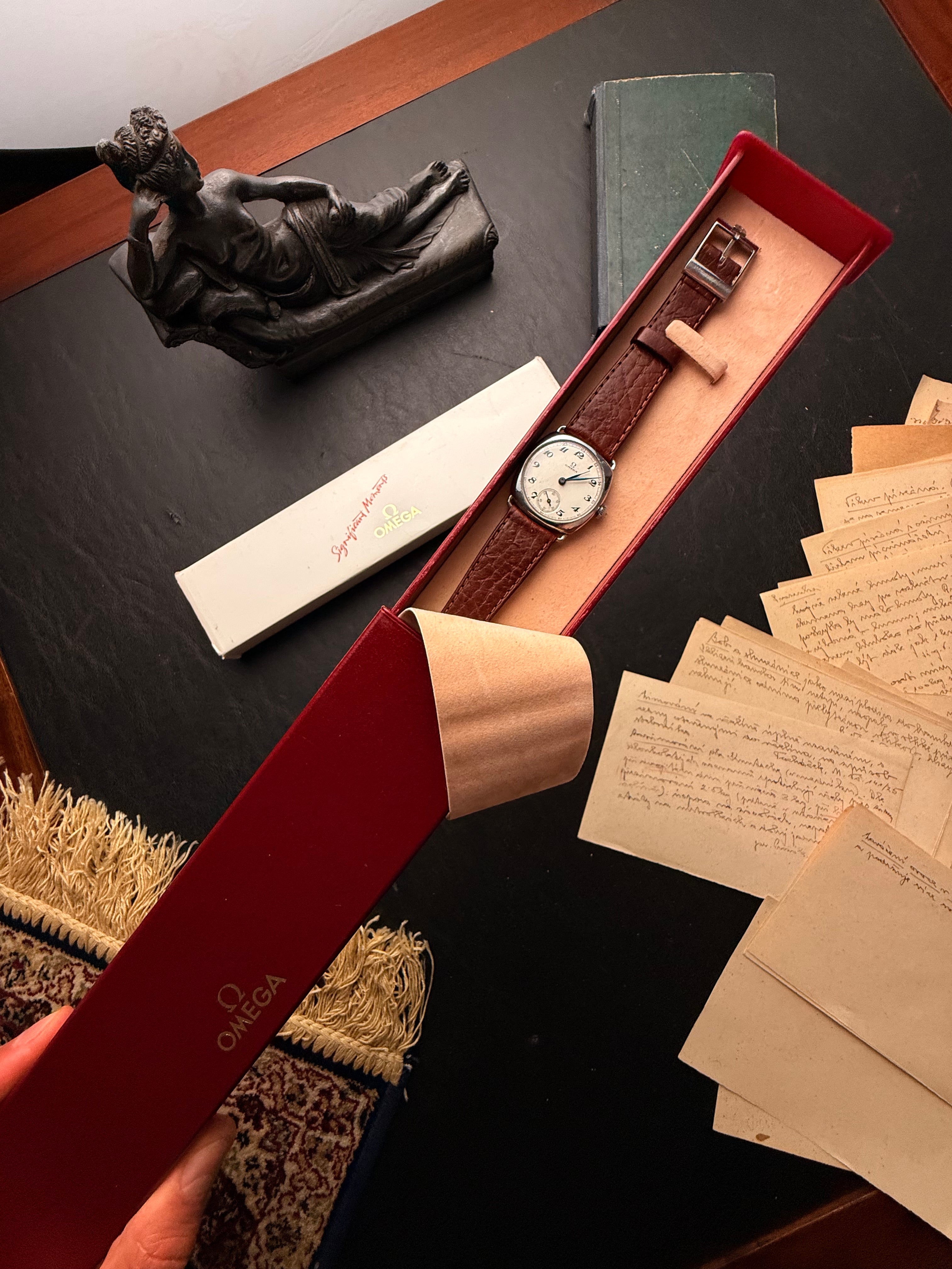 Omega Cushion — 1930s Vintage Aesthetics