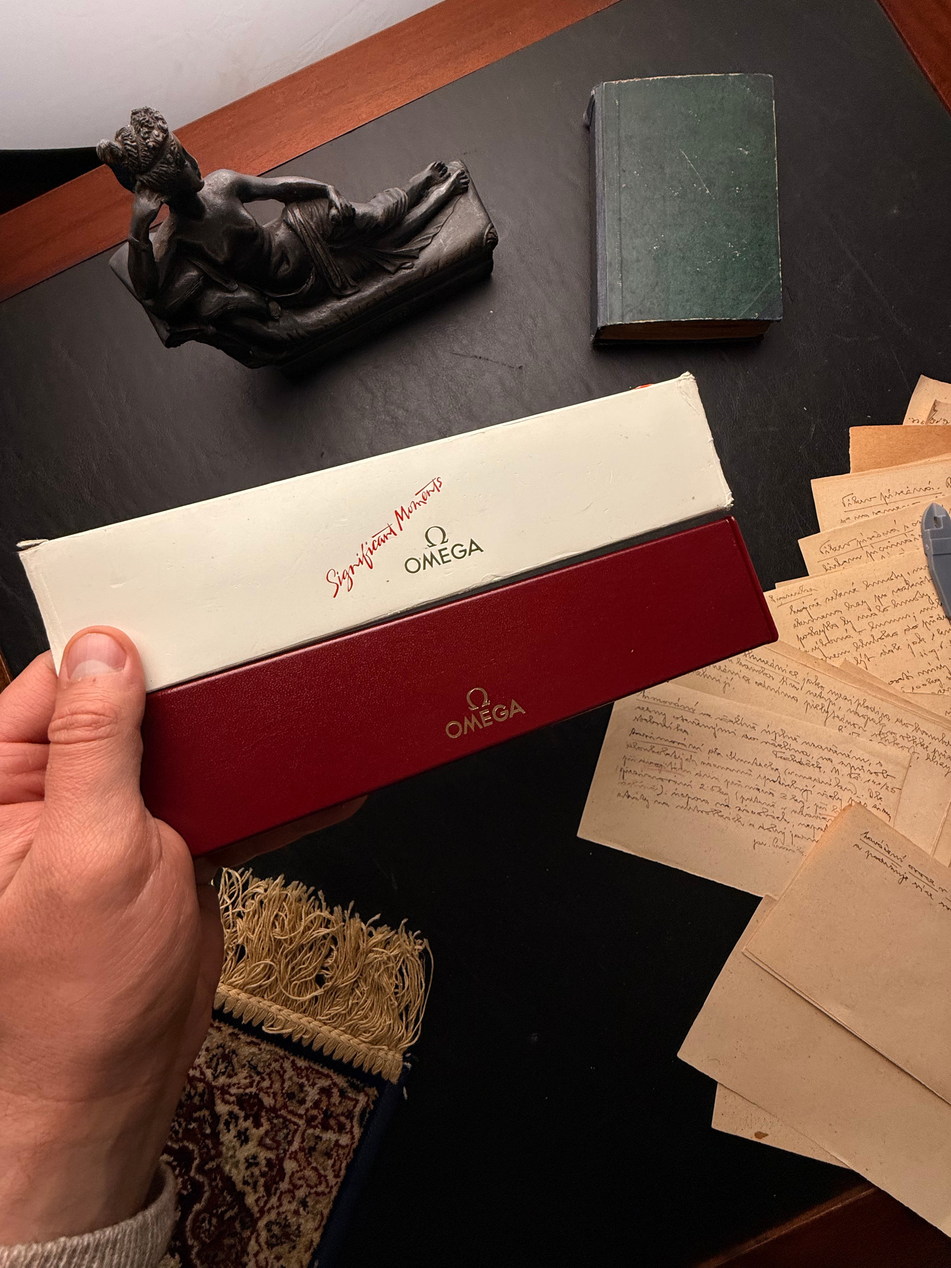 Omega Cushion — Steel Sector Dial